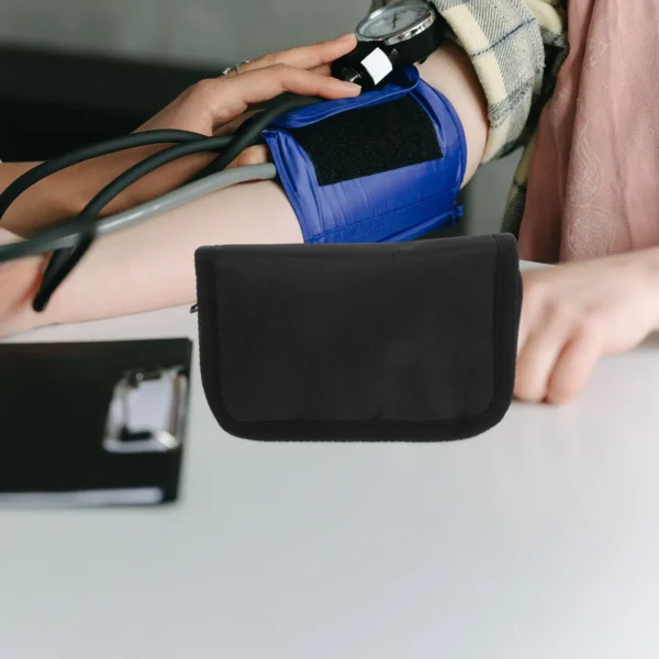 ⁦Monitor Case Bag Portable Blood Glucose Meter Pouch Travel Storage Blood Glucose Meter Case Glucometer Device Storage Case⁩ - الصورة ⁦6⁩